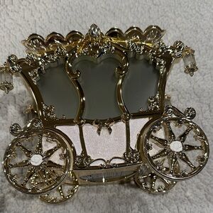 Bath & Body Works Gold and Pink Carriage Jewelry Box